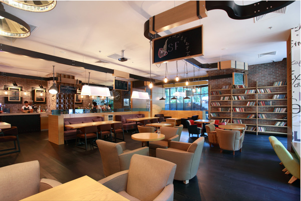 现代咖啡厅设计实景图